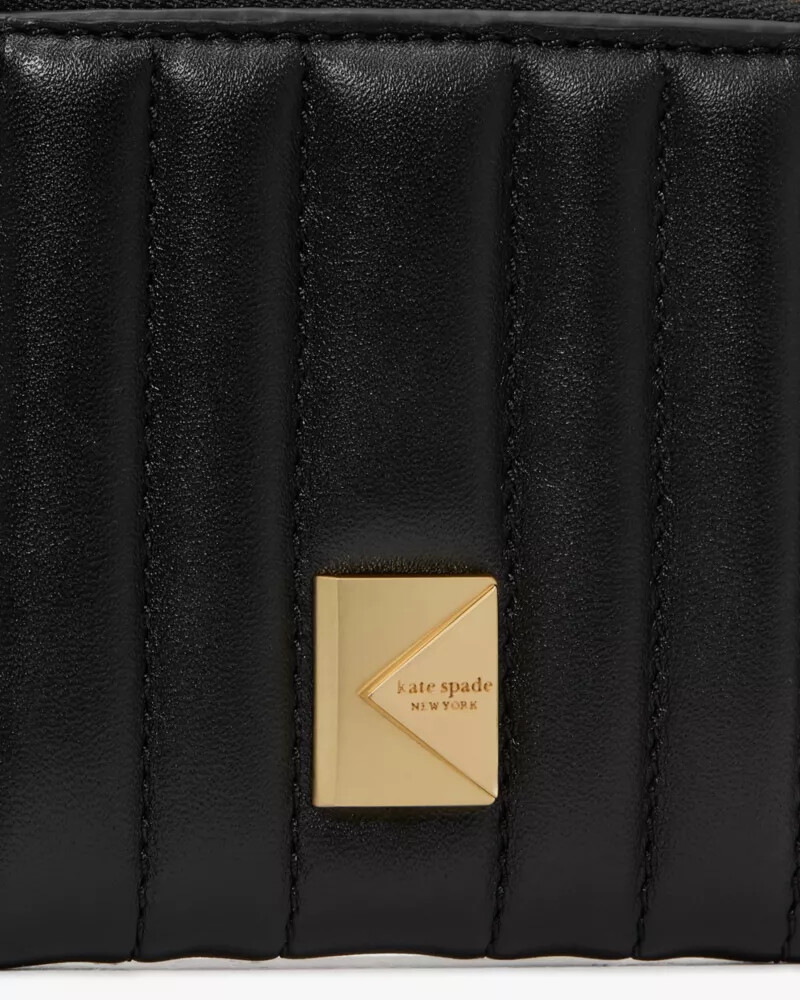 porta-cartões deco acolchoado com alça de pulso preto