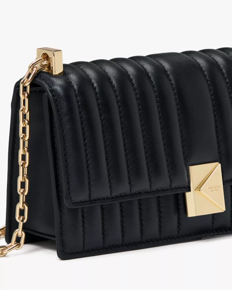 bolsa transversal mini acolchoada deco preta
