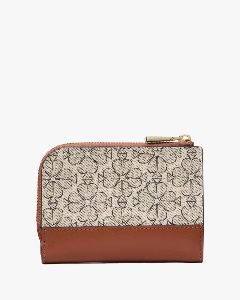 carteira pequena e compacta com estampa de flor de pá estilo sudoestedeserto multicolorido.