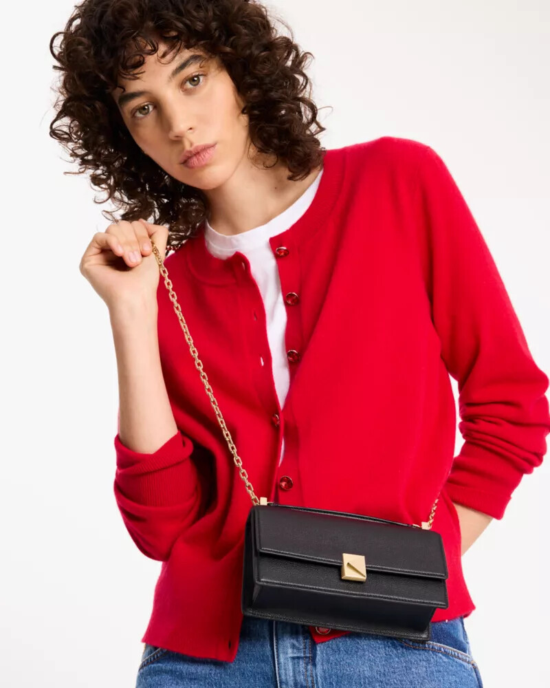 bolsa transversal mini deco preta