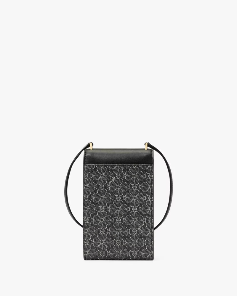 bolsa transversal para celular serena preta e multicolorida