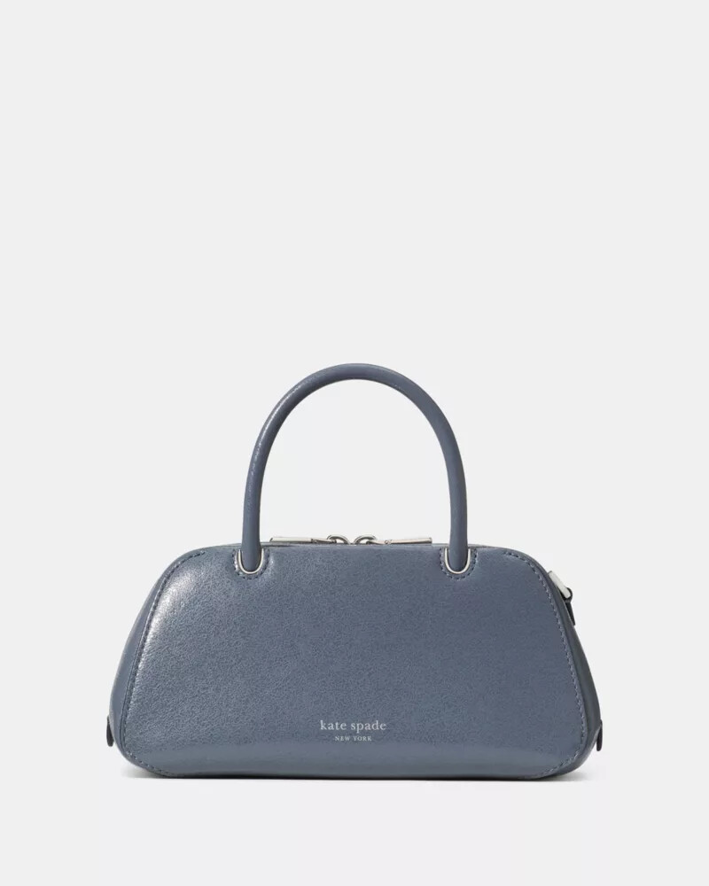 mini bolsa gracie glazed cinza-claro