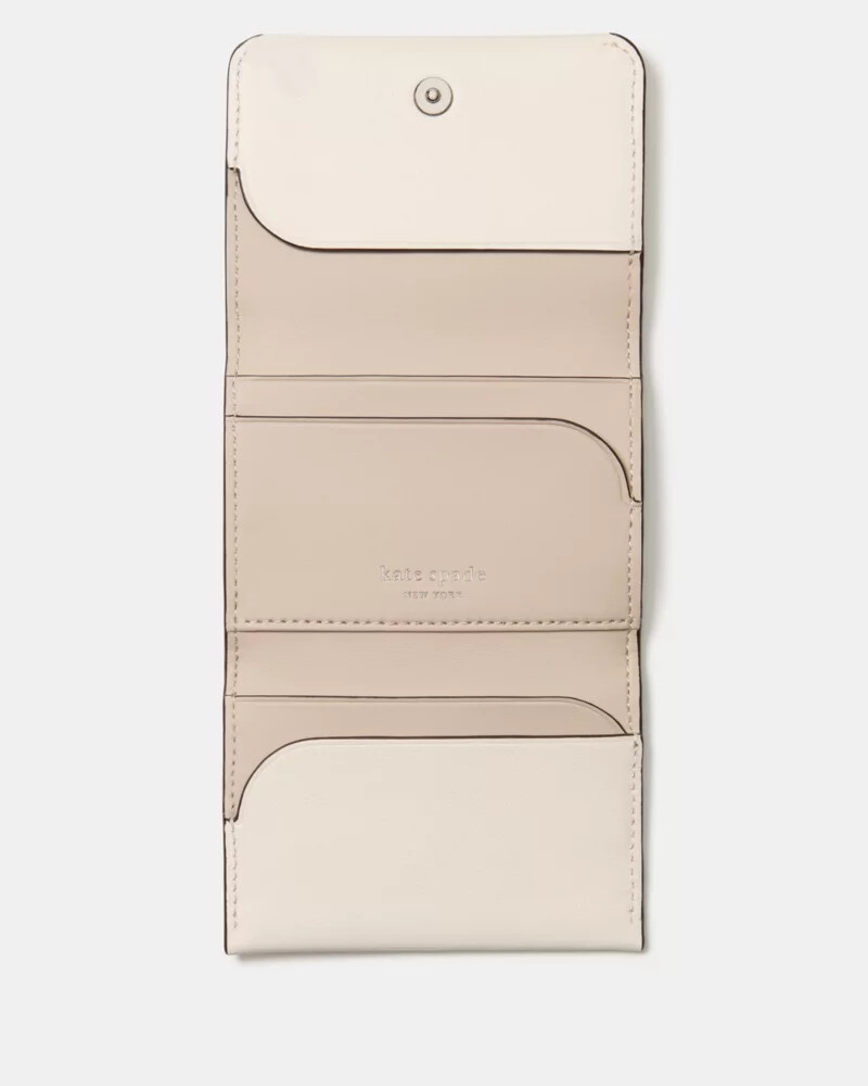 porta-cartões halo triplo cor creme