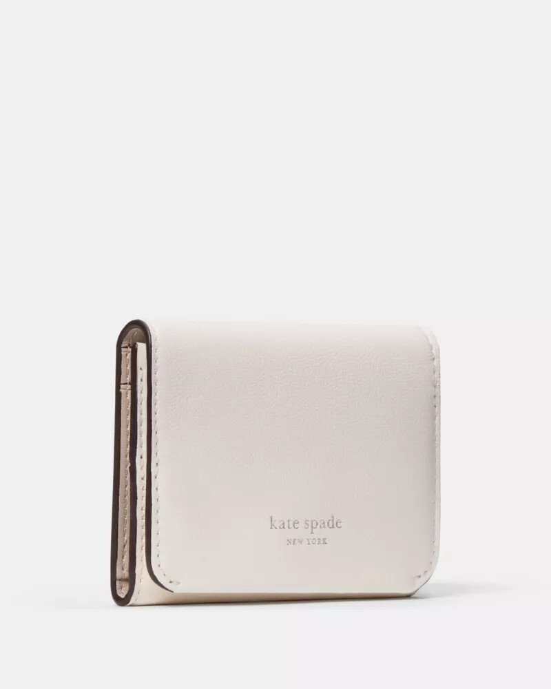 porta-cartões halo triplo cor creme