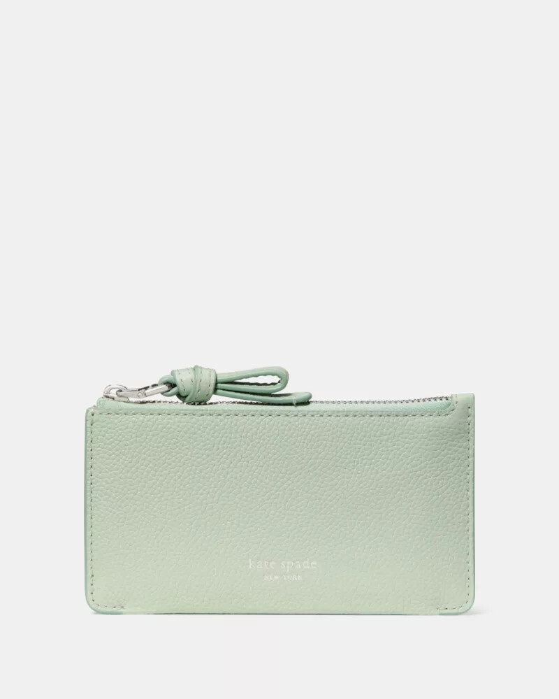 porta-cartões loop zip na cor mint frosting