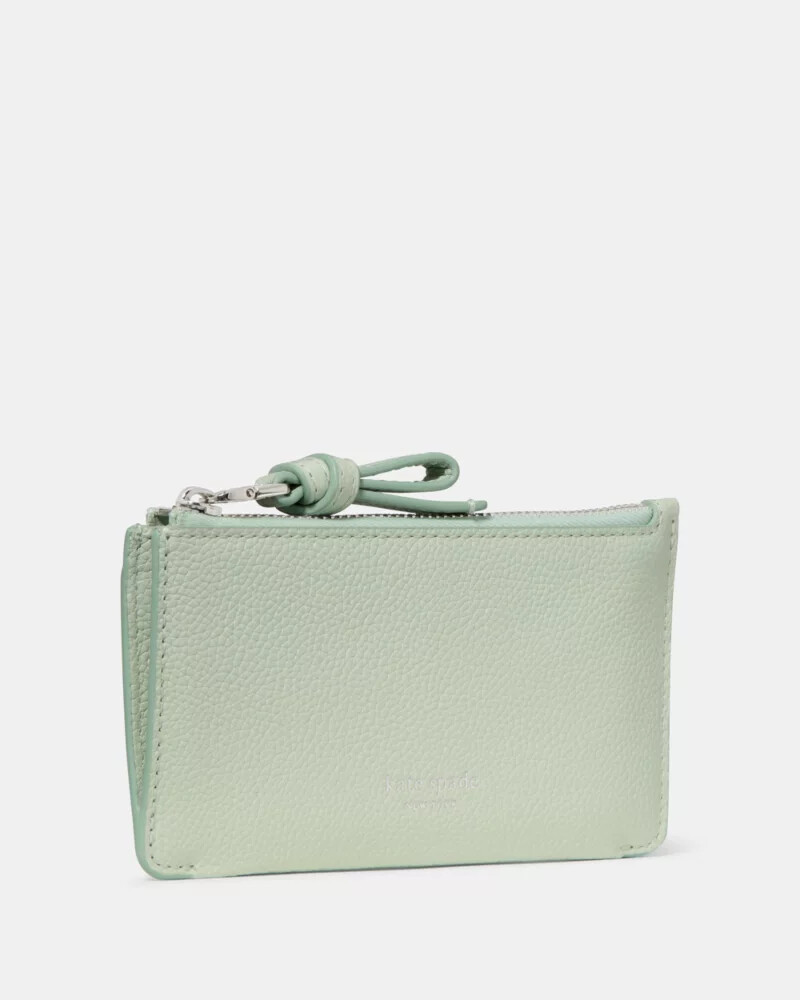 porta-cartões loop zip na cor mint frosting