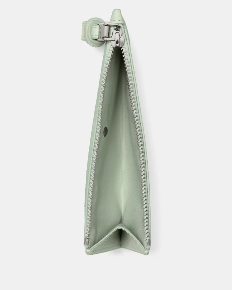 porta-cartões loop zip na cor mint frosting