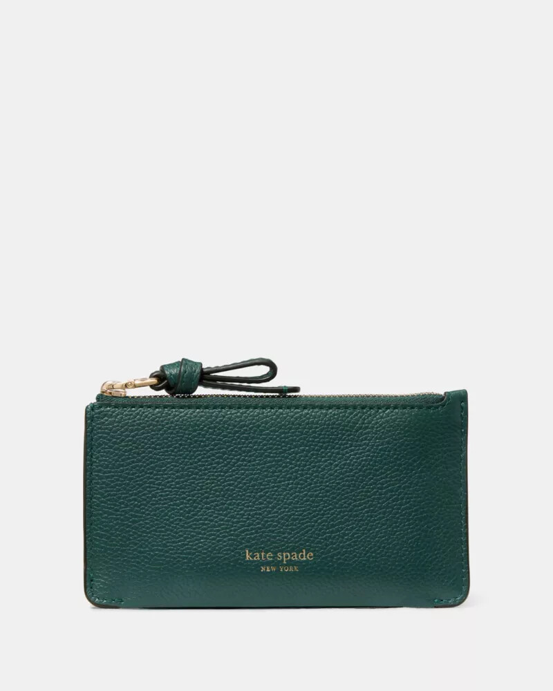porta-cartões loop east west zip card case pinheiro meia-noite