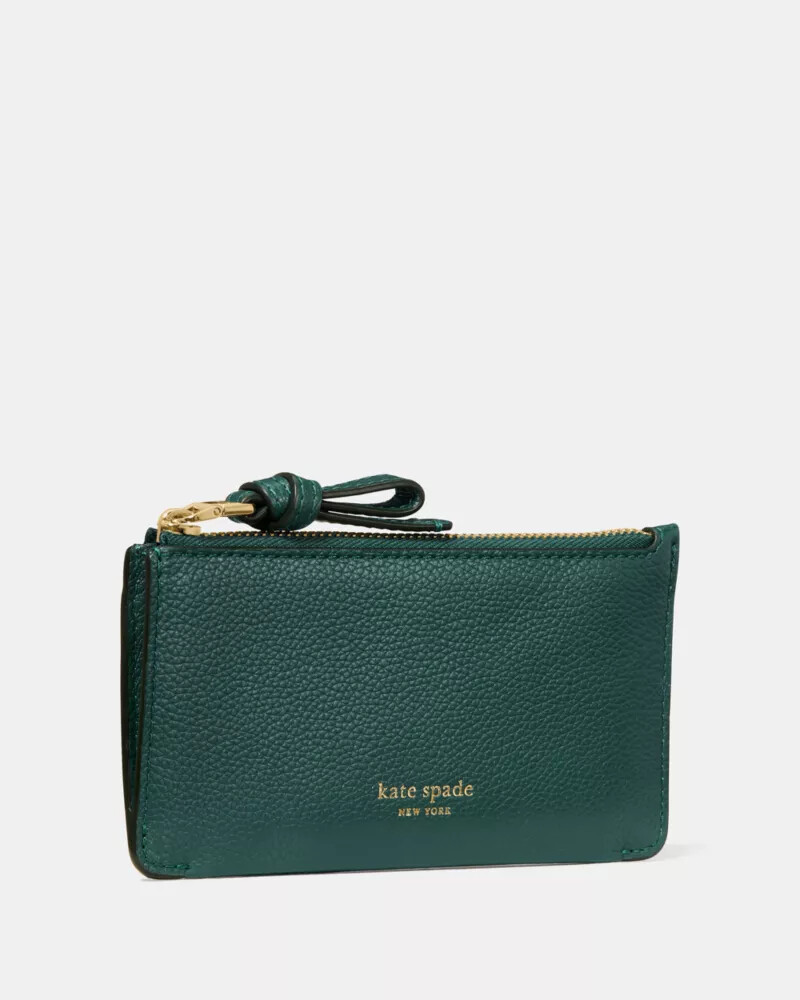 porta-cartões loop east west zip card case pinheiro meia-noite