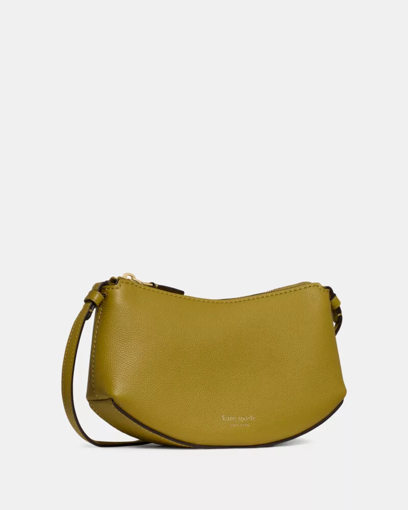 bolsa transversal loop com estampa de folha de louro