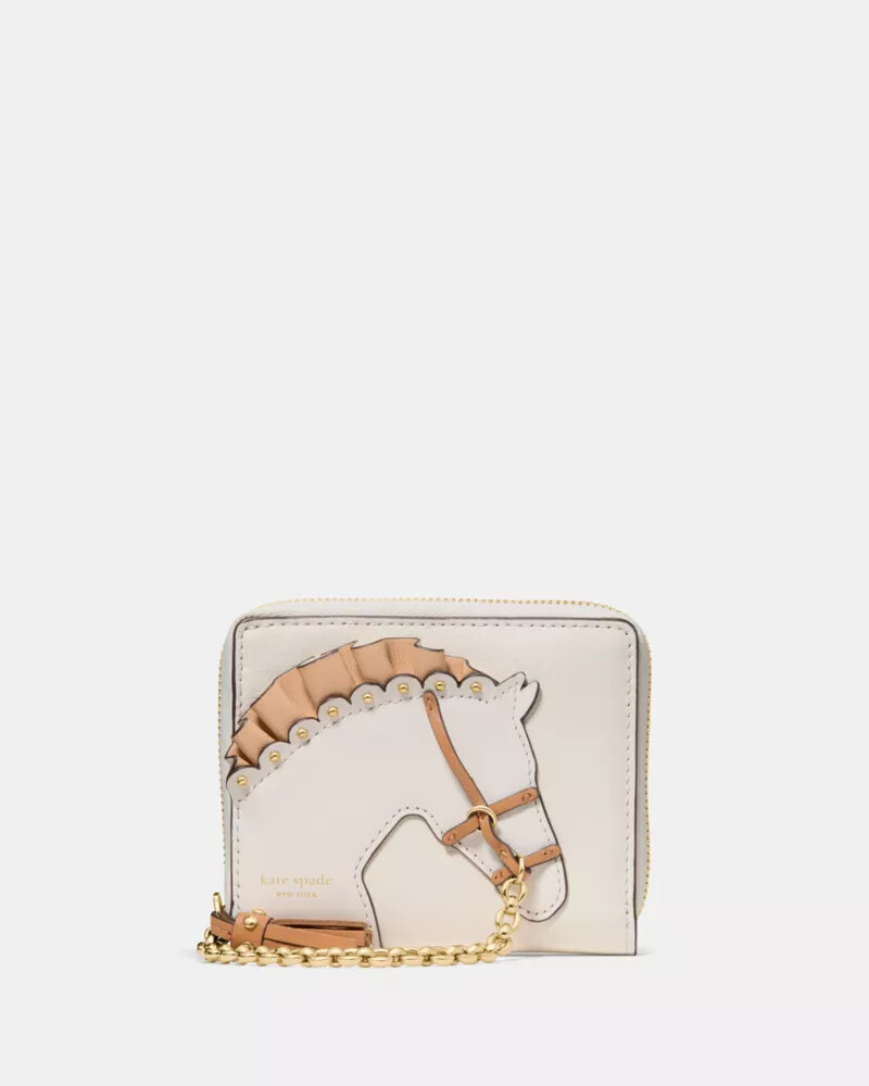 carteira compacta saddle up leite de caju multi