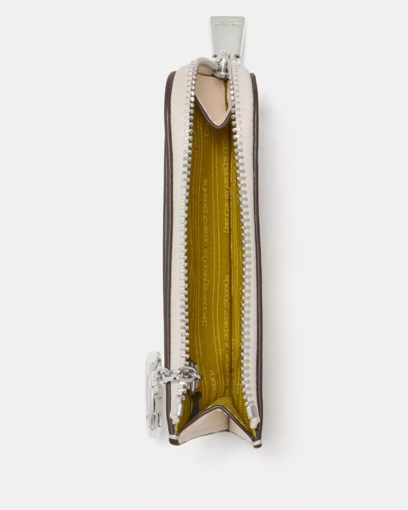 estojo para cartões mini zip mais vendido creme multicolorido